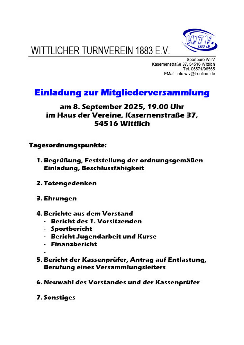 Mitgliederversammlung 2025